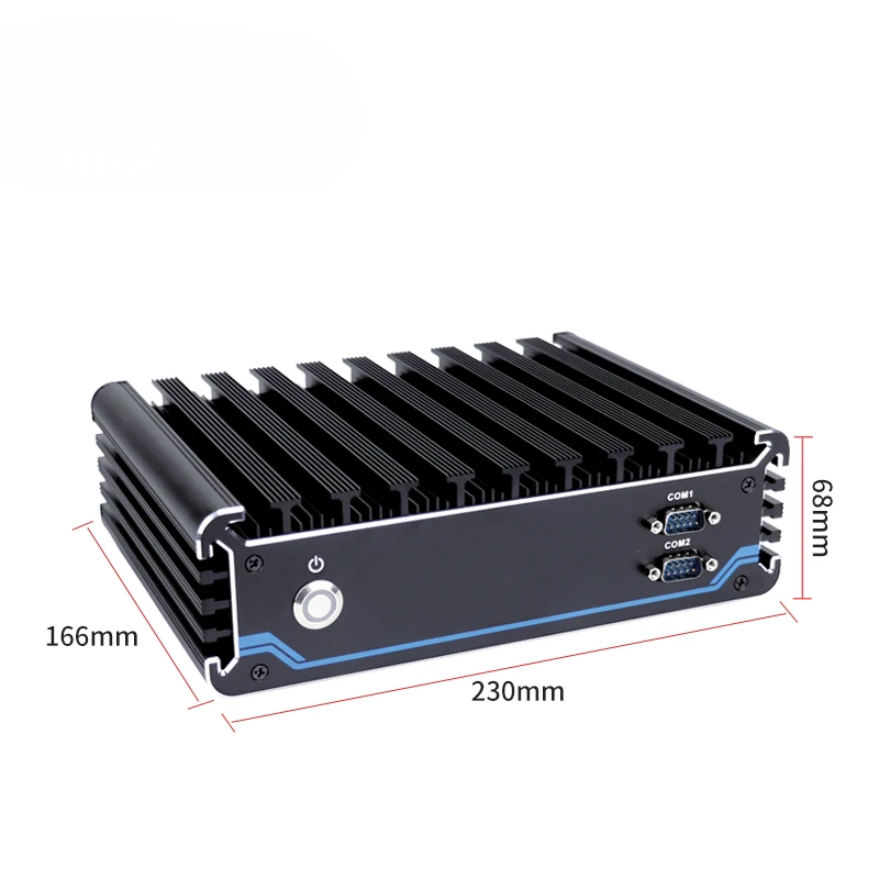 

Compact embedded computer IBOX-603 wide voltage input fanless X86 industrial mini pc POE i3 i5 i7 with GPIO for machine vision