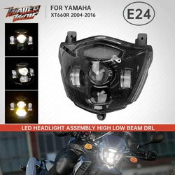 E24 Emark LED Headlight Assembly For YAMAHA XT660R 2004-2016 XT660 XT 660R XT 660 R HI/LO Beam DRL Front Lamp Head Lamps