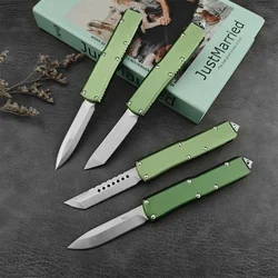 High Quality MICR UTX-85 Assisted Pocket Knife D2 Blade Aluminum Alloy Handle Quick Opening Camping Tool Tacticals Hunting Knive