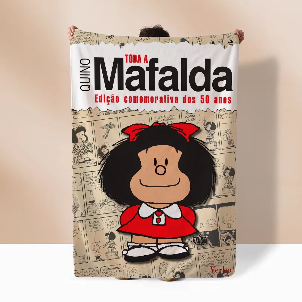 Mafalda Funny Blanket for Sofas Custom Blankets Sofa Decoration Bed Throw Luxury Bedding Knitted Plaid Beach Towel Home Interior