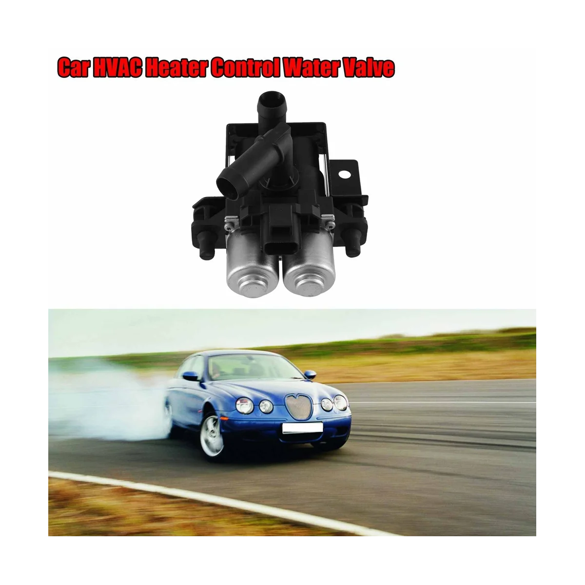 Válvula de controle automotiva do aquecedor do solenóide, válvula de água para Jaguar S tipo 2.7D 2004-2007, XR843549, XR822975