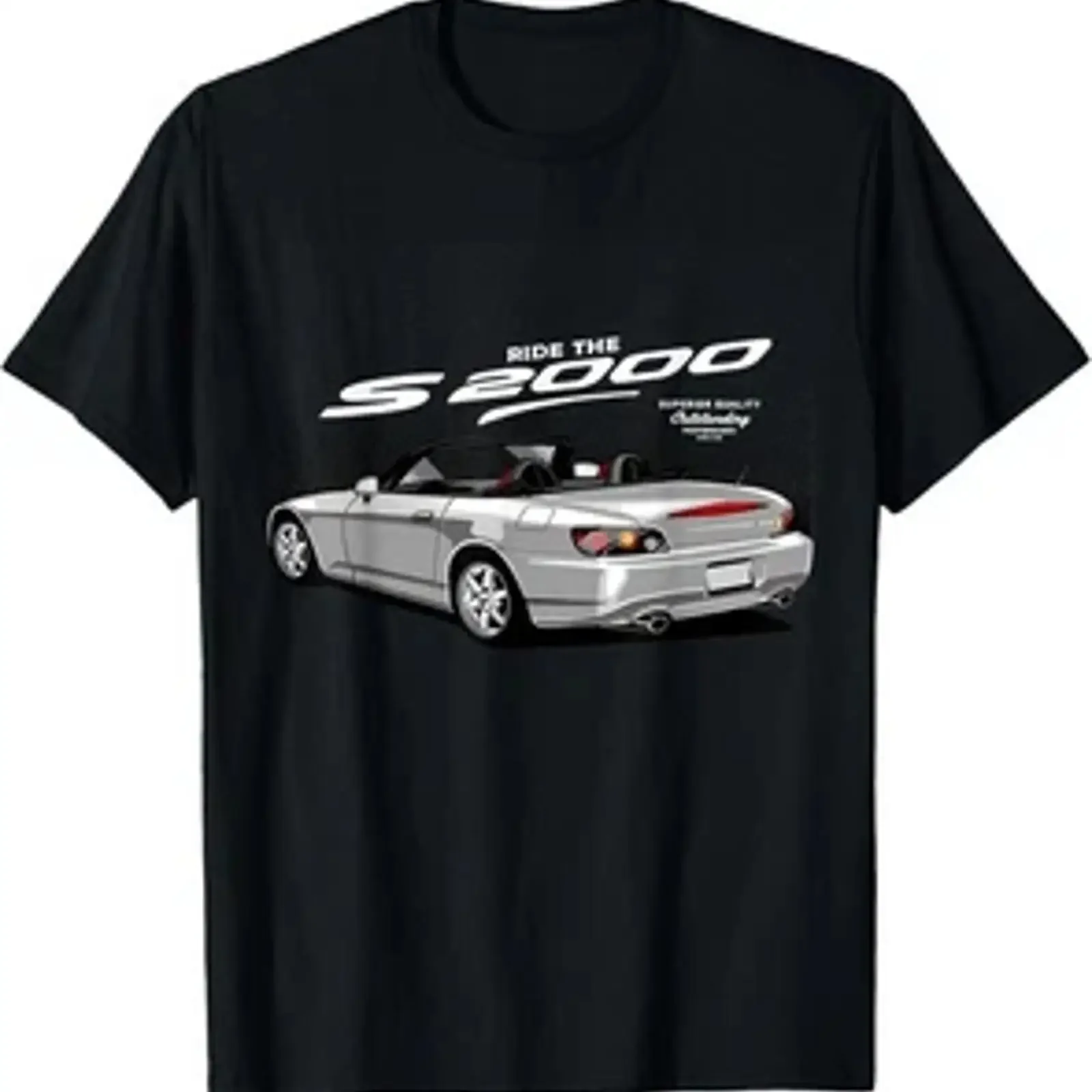S2000 White JDM Retro Tuner Car Drift Racing T Shirt vintage Washed Breathable designer clothes Versatile Soft Slightly graphic