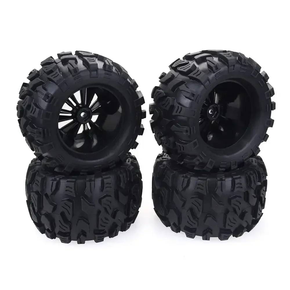 

4PCS 125mm 1/10 for Monster Truck Tire & Wheel Hex 12mm For Trxs Tamiya Kyosho HPI HSP Savage XS TM Flux LRP