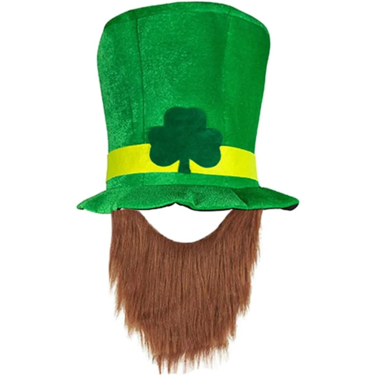 ST Patricks Day Hat Thick Patricks Day  Hat Adults  Green Saint Hat with Beard/955