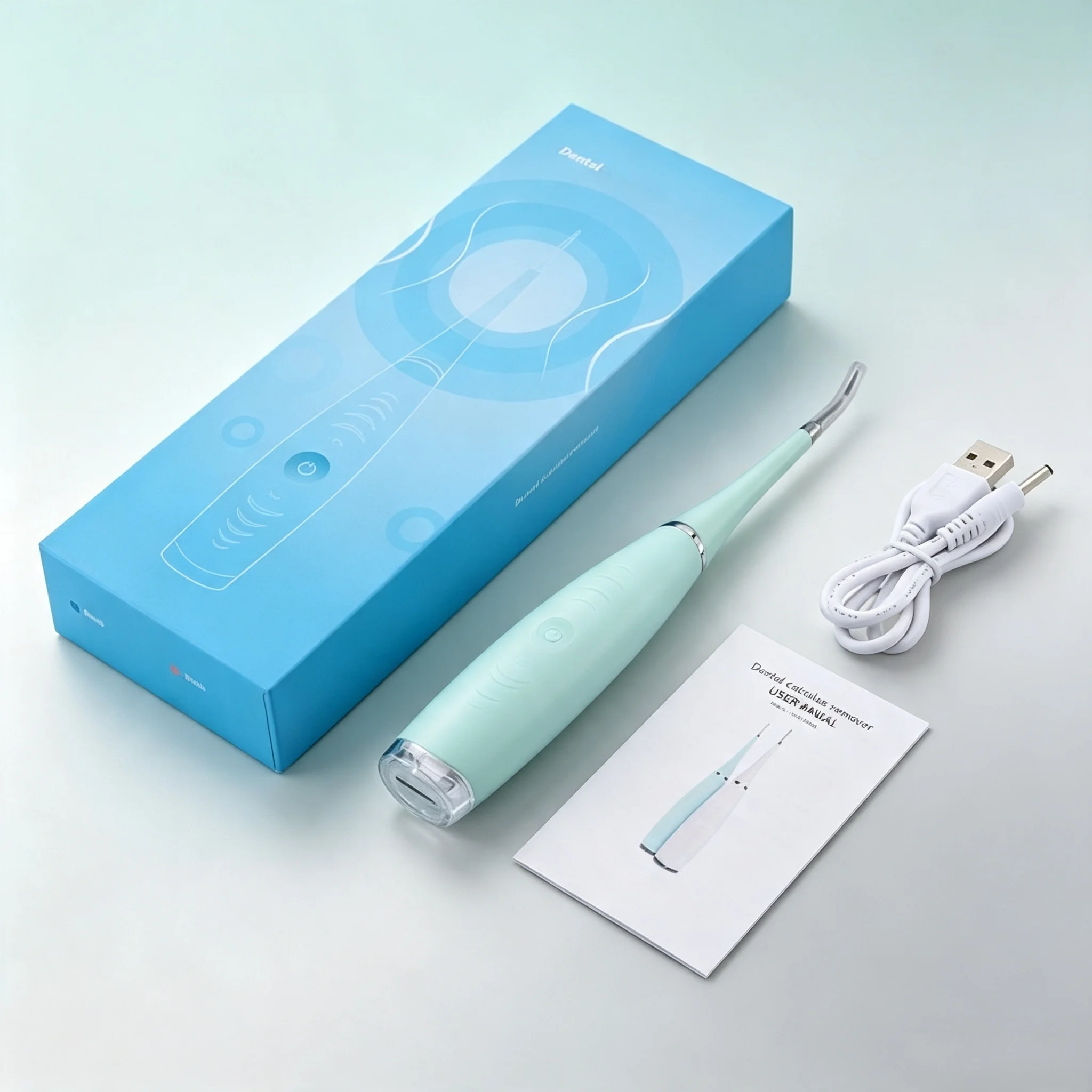 Rechargeable Electric Oral Cleaner Portable Teeth Surface Stain & Plaque Remover Home Oral Care Device OEM Available