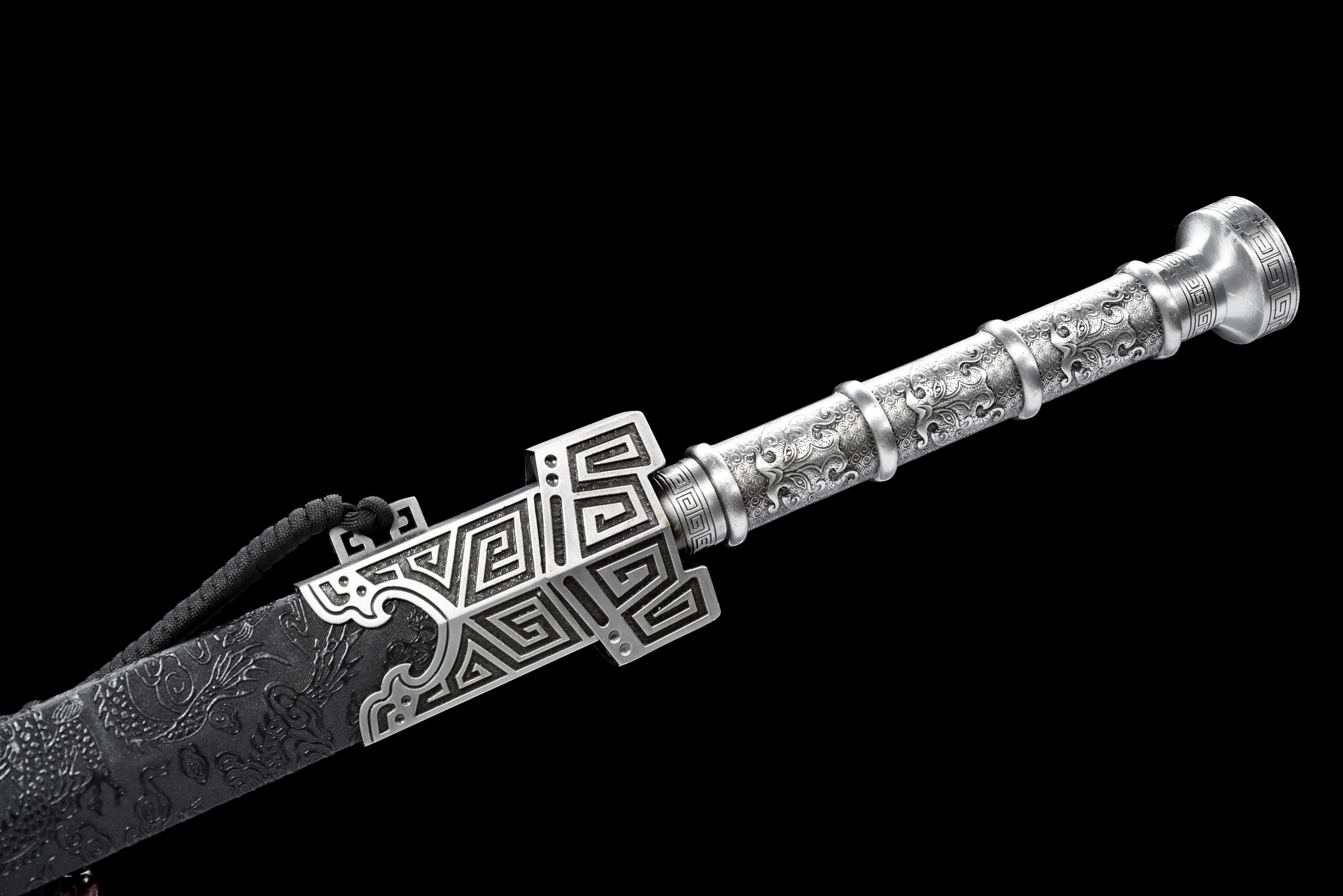 103 سنتيمتر القرون الوسطى الإمبراطورية الرومانية السيف الأوروبي تمبلار تصميم شريط الصحة المزدوج ، كاتانا العدالة النينجا الساموراي بليد القتال الحاد