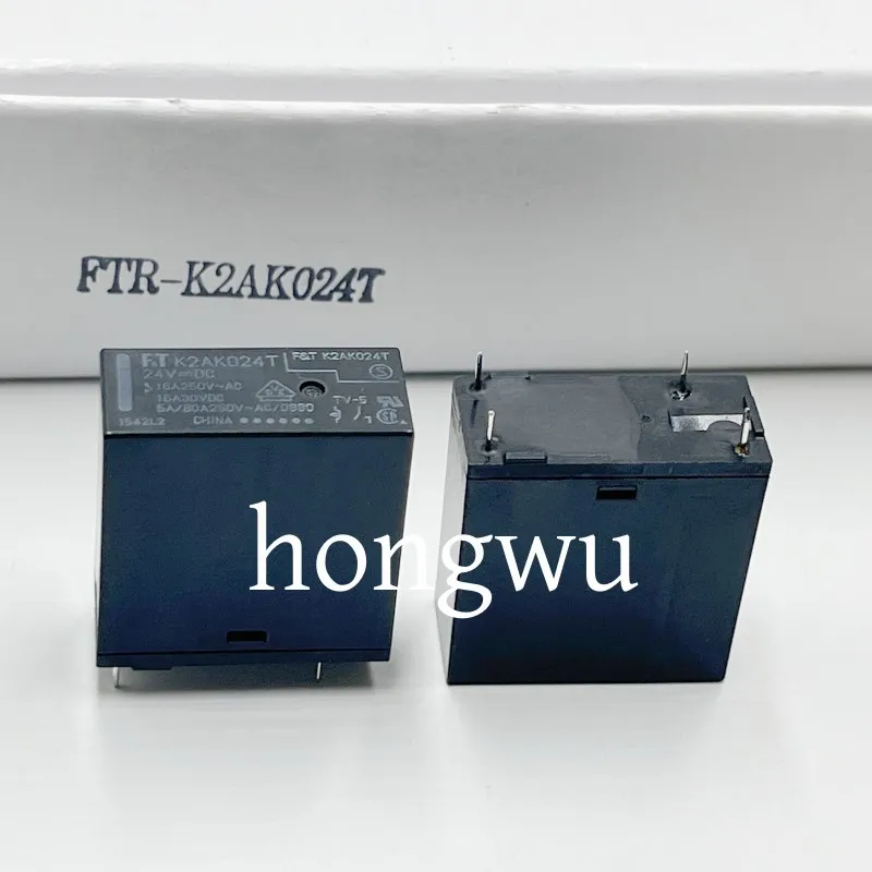 100% Original New 2PCS  K2AK024T  FTR-K2AK024T DC24V  relay  16A  4pins