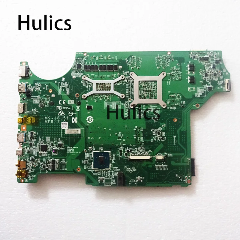 Hulics Used MS-16J51 For MSI GE62 GE72 MS-16J5 Notebook Motherboard SR2FQ CPU I7-6700HQ Laptop Mainboard N16P-GX-A2