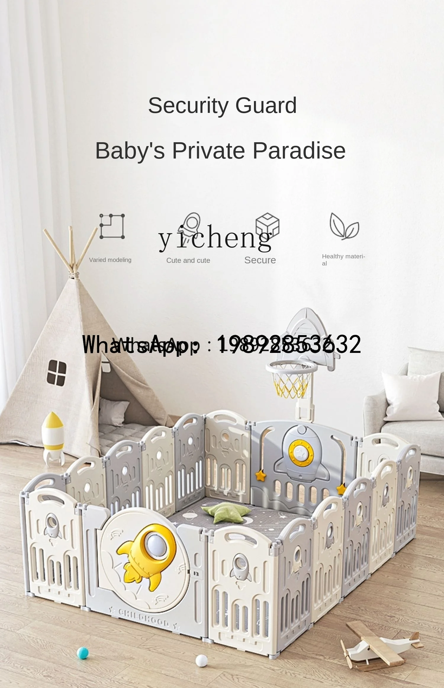 Valla WL, rejilla protectora de seguridad, estera para gatear en el suelo infantil, valla de juego para el hogar interior