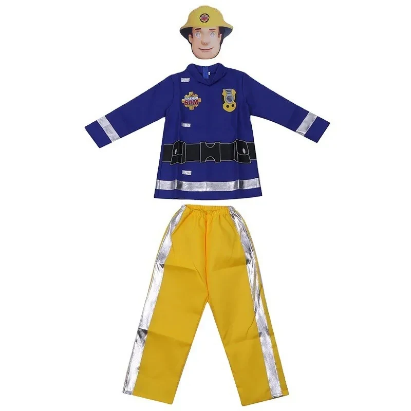 

♥Halloween Cosplay Costume Fireman Sam ' Set - Ideal For Kindergarten Talent Shows & Performances.TranslatNew 2026 Topspeed Cos