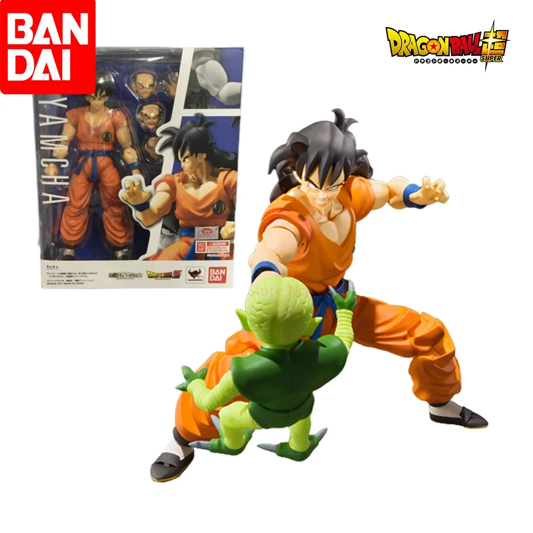 Dragon Ball Z Bandai S.H.Figuarts Shf Movable  Anime Figure Leping Yamcha Saibaiman In Stock Funny Halloween Christmas Gifts