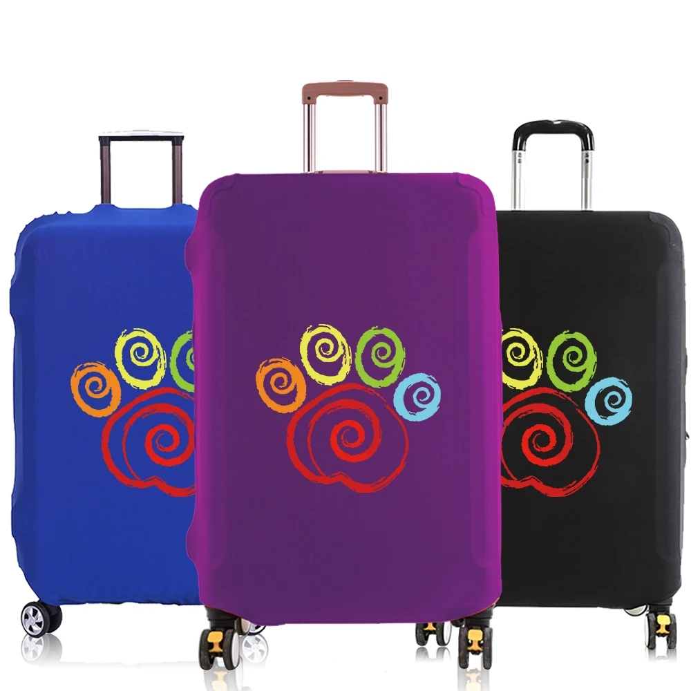 Luggage Dust Cover Apply to18-32 Travel Accessories Footprints pattern series Elastic Baggage Protective Case Suitcase cover