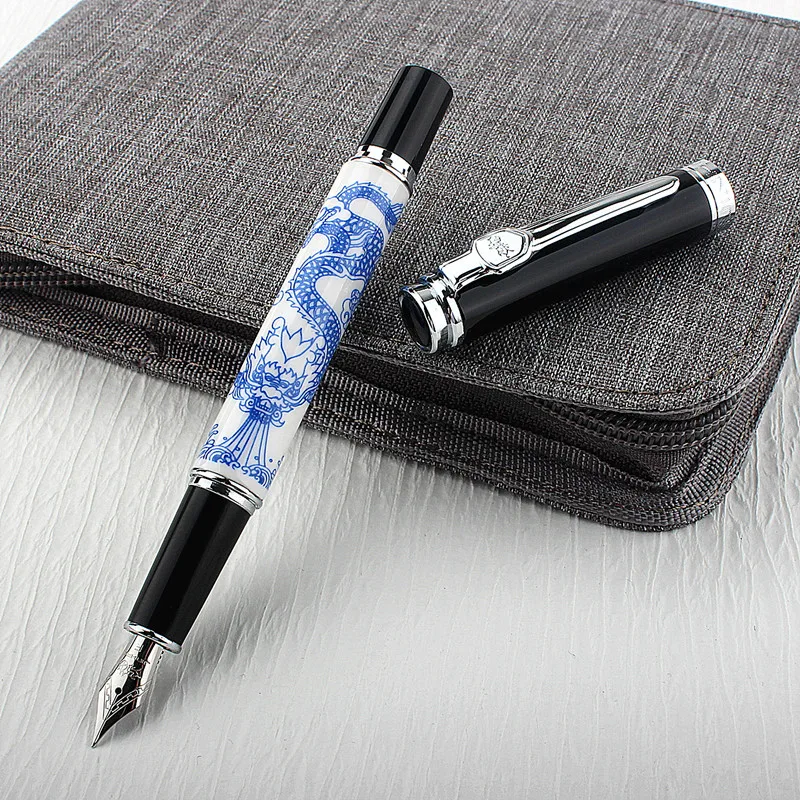 

Jinhao 8802 High Quality Ceramic Fountain Pen Student School Stationery Supplies Calligraphy Writing Pens F Nib Ink Pen