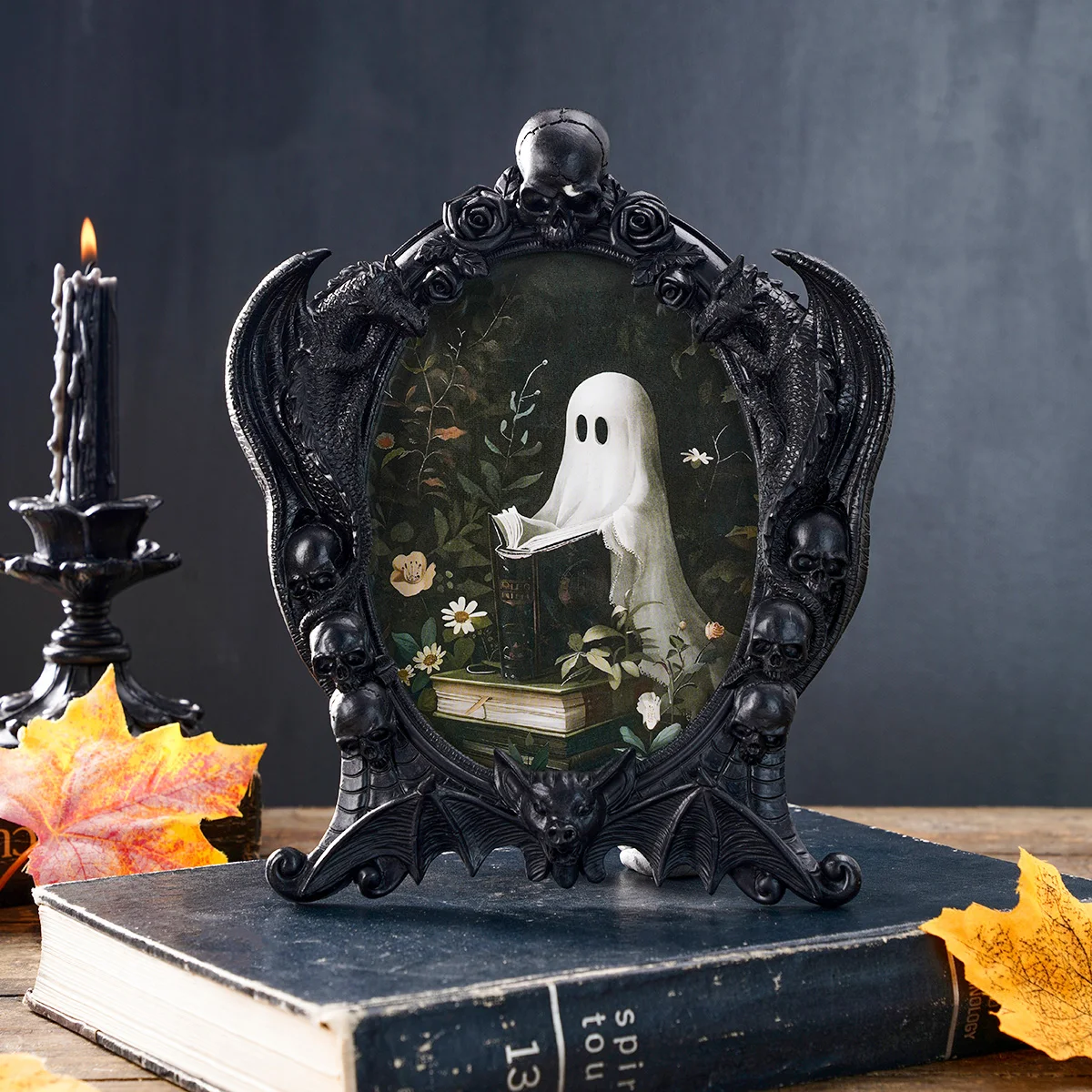 Halloween-Themed Resin Photo Frame