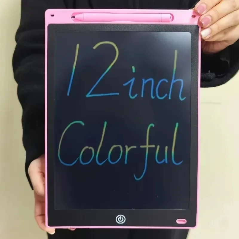 Tableta de escritura LCD de 10/12/pulgadas, tablero de dibujo, cuaderno de bocetos de grafiti para niños, pizarra de escritura a mano, tablero de dibujo mágico, juguete para regalo para niños