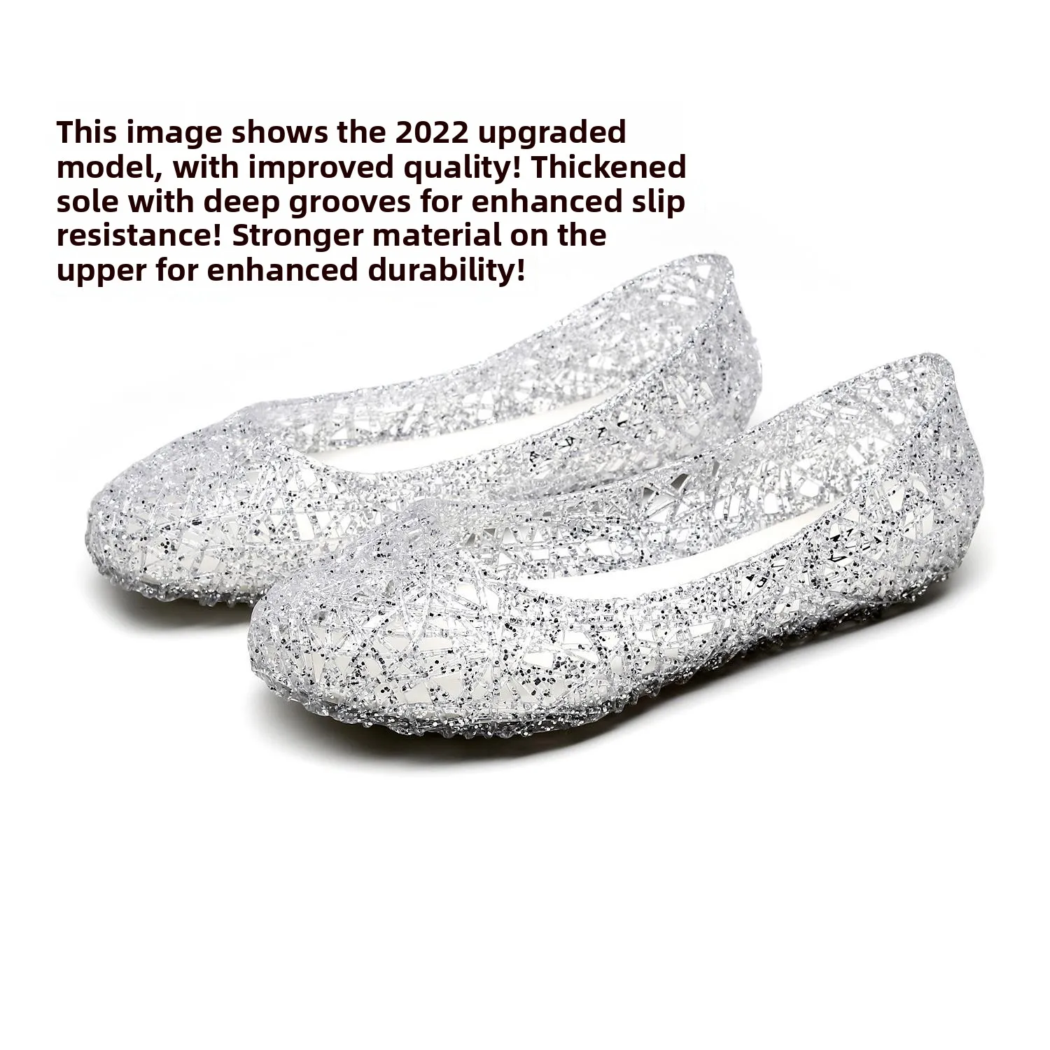 

Summer New Women's Sandals Crystal Plastic Jelly Hollow out Beach oes Flat Bot Bird Nest Faionable Low Cut EVA Material