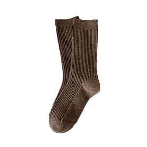 Çoraplar, retro, japon tarzı, kadınlar ve kızlar için, sonbahar için yeni olan sıcak, siyah beyaz, basit, gündelik, çizgili, gevşek, nefes alabilen Düşük viskoziteli reçinede 6 büyük satış-no. 4