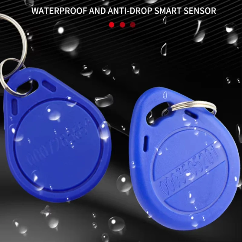 

100 шт., 125 кГц, брелки RFID, бесконтактные идентификационные карты, жетоны, брелоки для считывателя контроля доступа