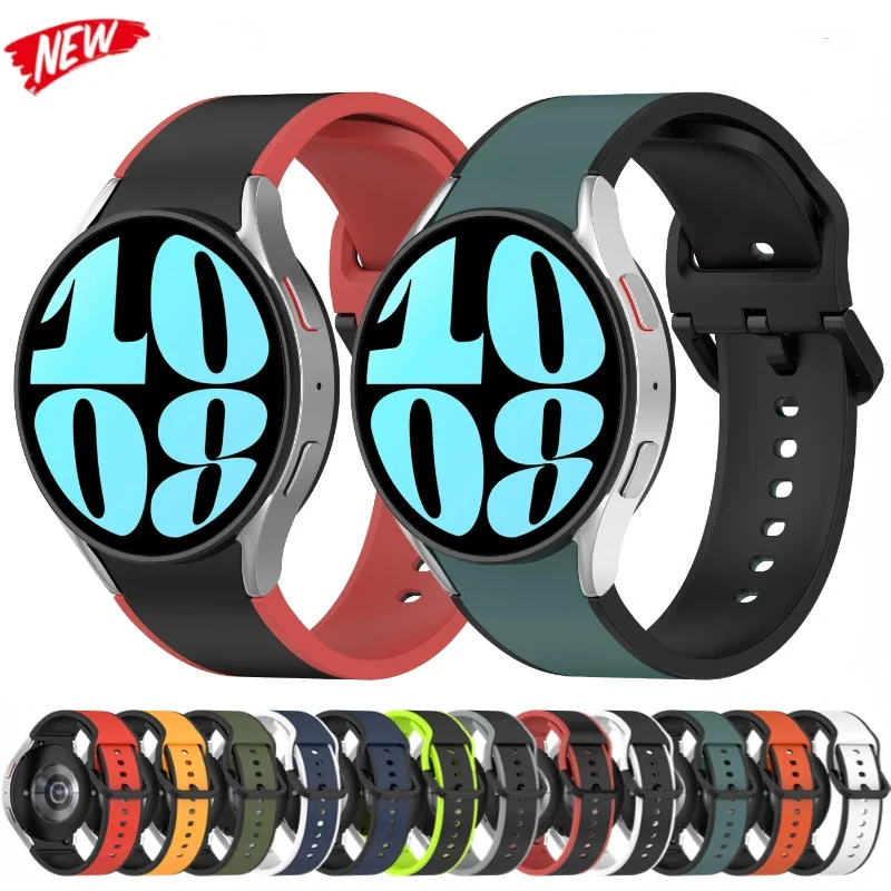 Silicone Strap for Samsung Galaxy Watch 7/6/5/4/5 Pro 40mm 44mm 45mm Bracelet Wristband Watch 4/6 Classic 42mm 46mm 43mm 47mm