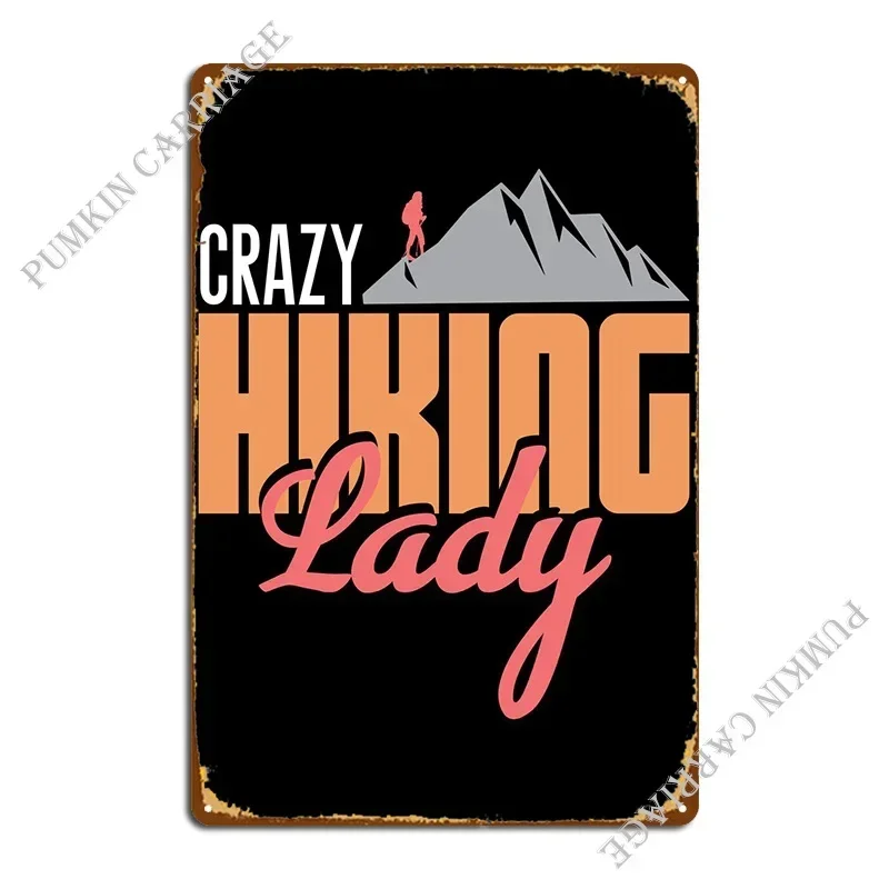 Hiking Funny Sloth Camp Metal Sign Create Painting Pub Classic Tin Sign Poster