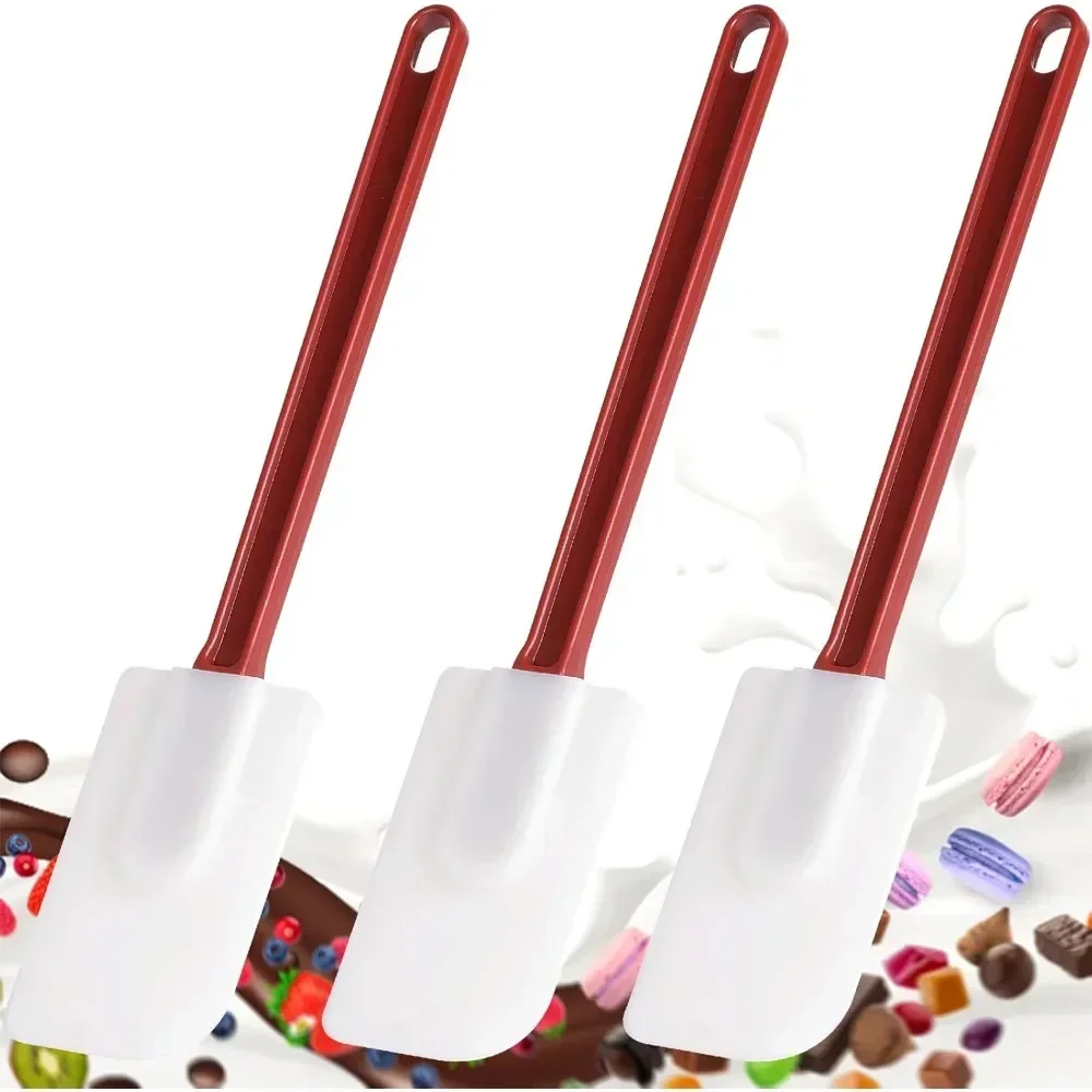 New Butter Scraper 1/2/3 PCS Silicone Home Party DIY Cake Cream Scraper Extended Handle Baking Scraper Kitchen Baking Tools