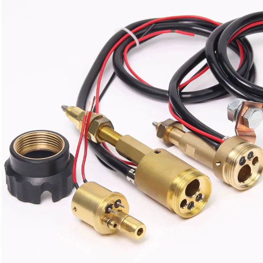 European welding gun main body socket interface, wire feeder interface, secondary protection welding gun base copper joint