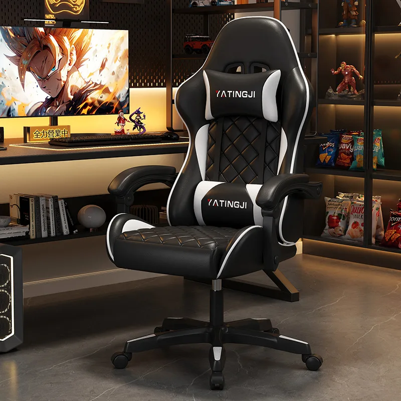 Ergonomic Reclining Comfortable PU Leather Gaming Chair 2025 High Quality Pc Racing Style Computer Chair  with Footrest