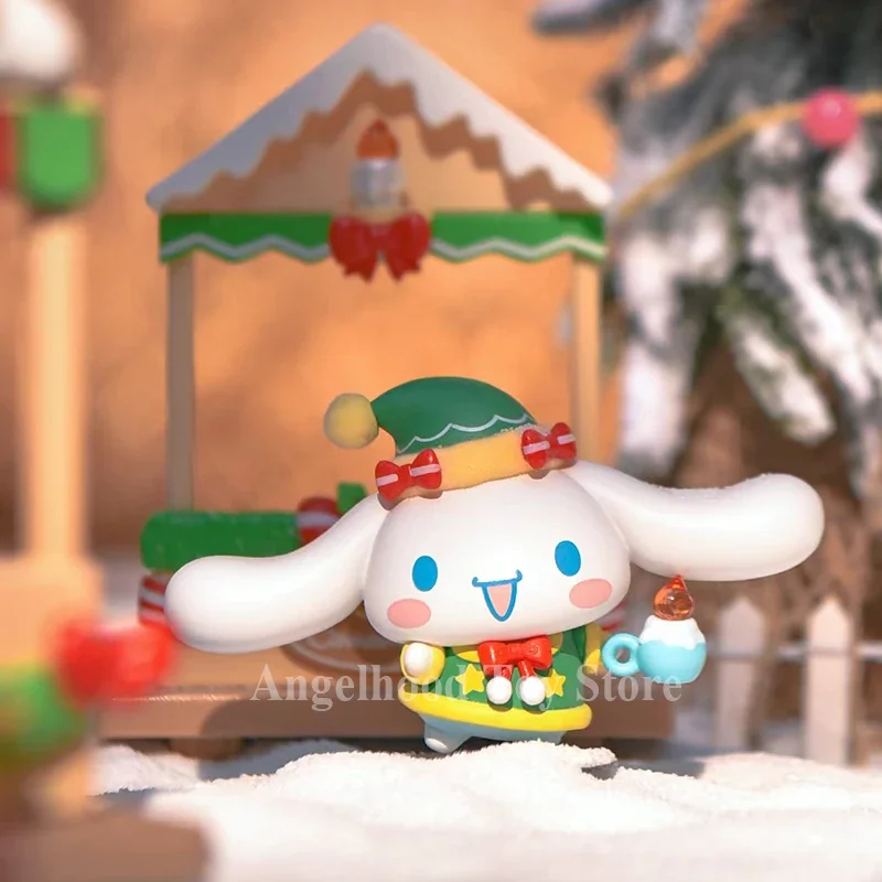 Sanrio Christmas Market Blind Box Anime Mysterious Surprise Box Cinnamoroll Melody Kuromi Pompom Purin Pochacco Figure Xmas Toy