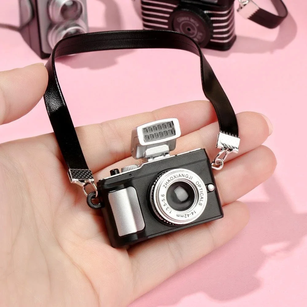 1Pc 1/6 1/8 1/12 Dollhouse Miniature Digital SLR Camera for labubu for upset duck Dolls House Decoration Accessory