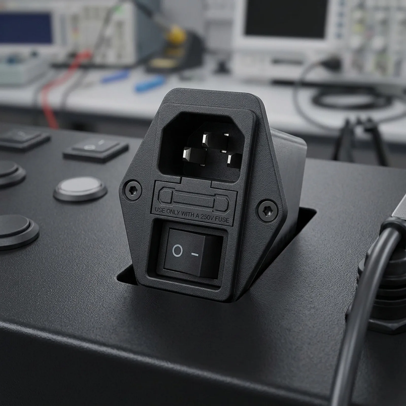 230V For EMI filter with fuse for power line suppression in measuring instruments and communication devices CW2B