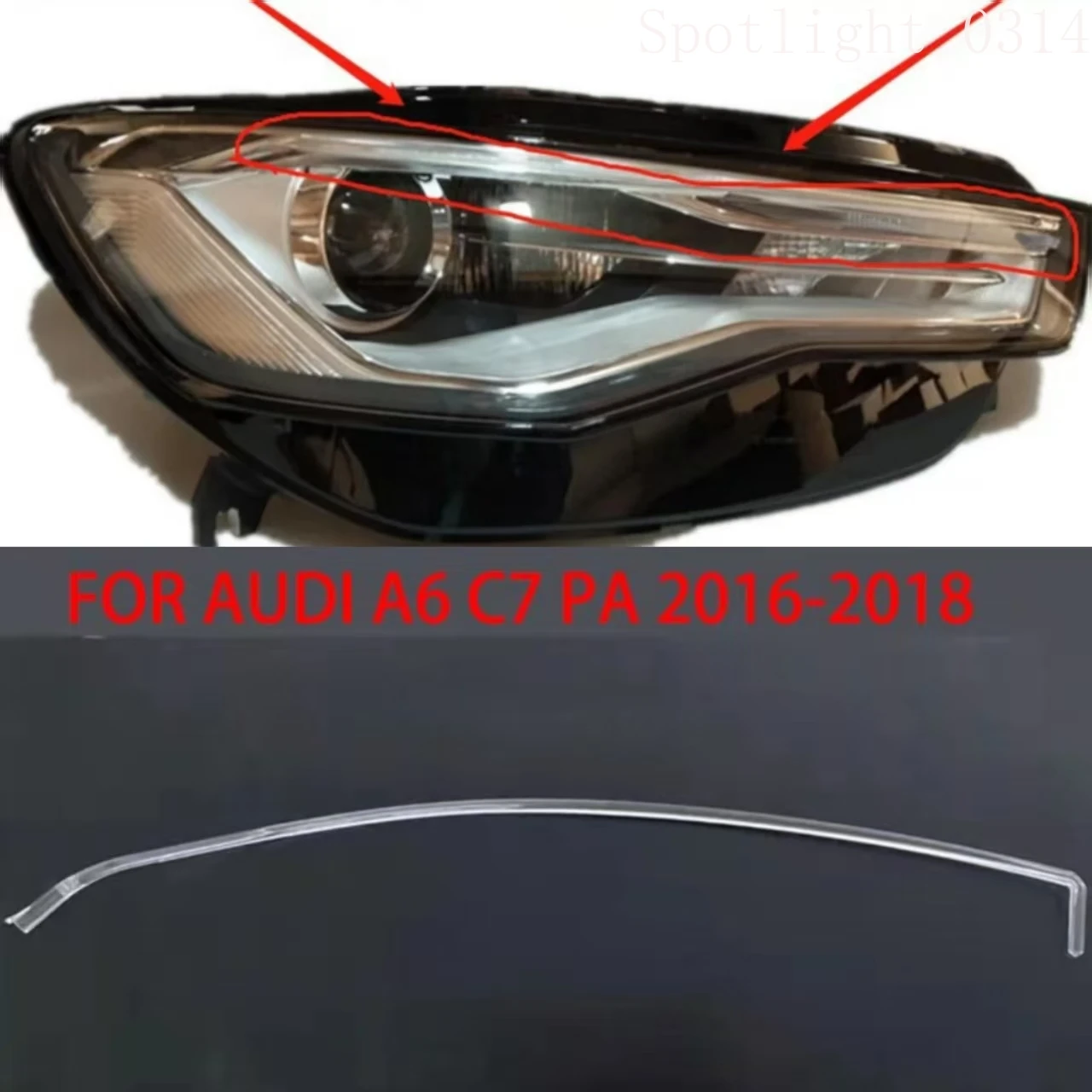 

Для Audi A6 C7PA 2016 2017 2018 фары автомобиля DRL дневные ходовые огни направляющая пластина бар ангельский глаз белый свет автомобильные аксессуары