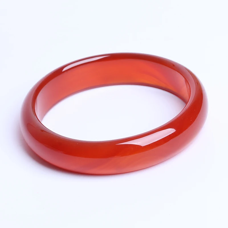 

Cheongsam Dress Cuff NATURE Carnelian Sardonyx BEAUTIFUL Women Sweet Red Charm Agate Bangle Bracelet Luck 56-64MM