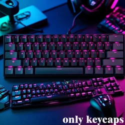 Keycap Set Grey Black Translucent 105 keys OEM Profile Custom PBT Keycaps for 61 87 104 Cherry MX  Mechanical Gaming Keyboard