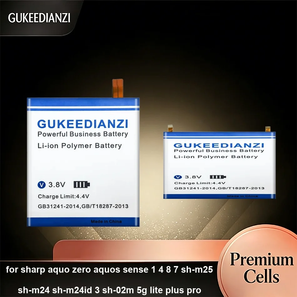 

Аккумулятор UBATIA305AFN2 UBATIA301AFN2 для Sharp Aquo Zero, Aquos Sense 1, 4, 8, 7, SH-M25, SH-M24, SH-m24id, 3, SH-02M, 5G Lite, Plus, Pro