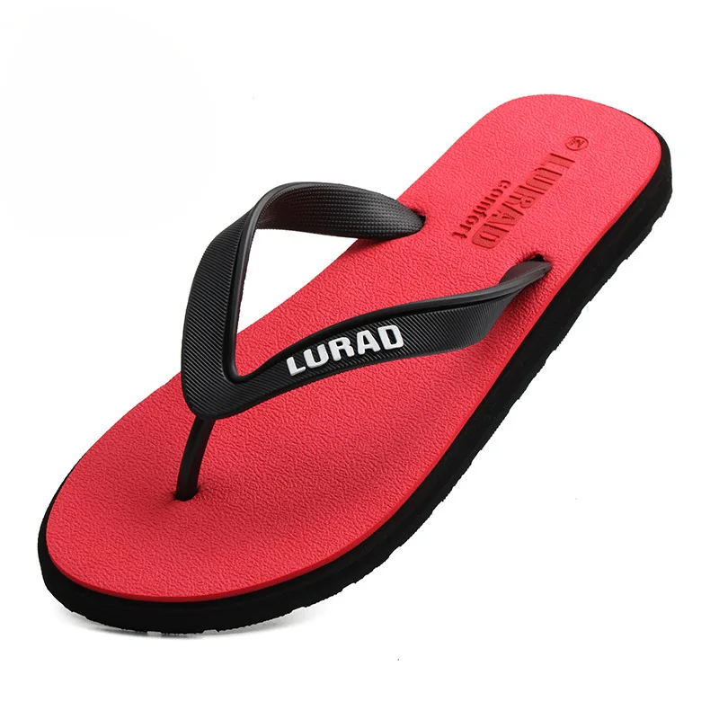 

Men's flip-flops men's high-end non-slip beach slippers outside eva casual open-toe pinch