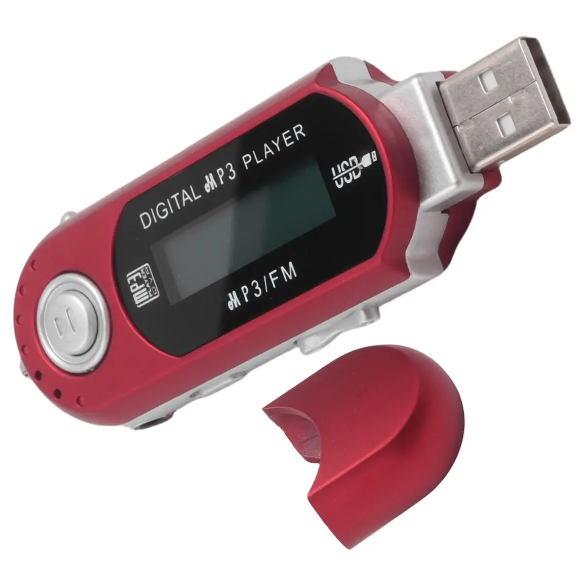 DT81 Portable USB MP3 Player Music Player Digital LCD Screen Bluetooth FM Radio Multifunction MP3 Music Player Red