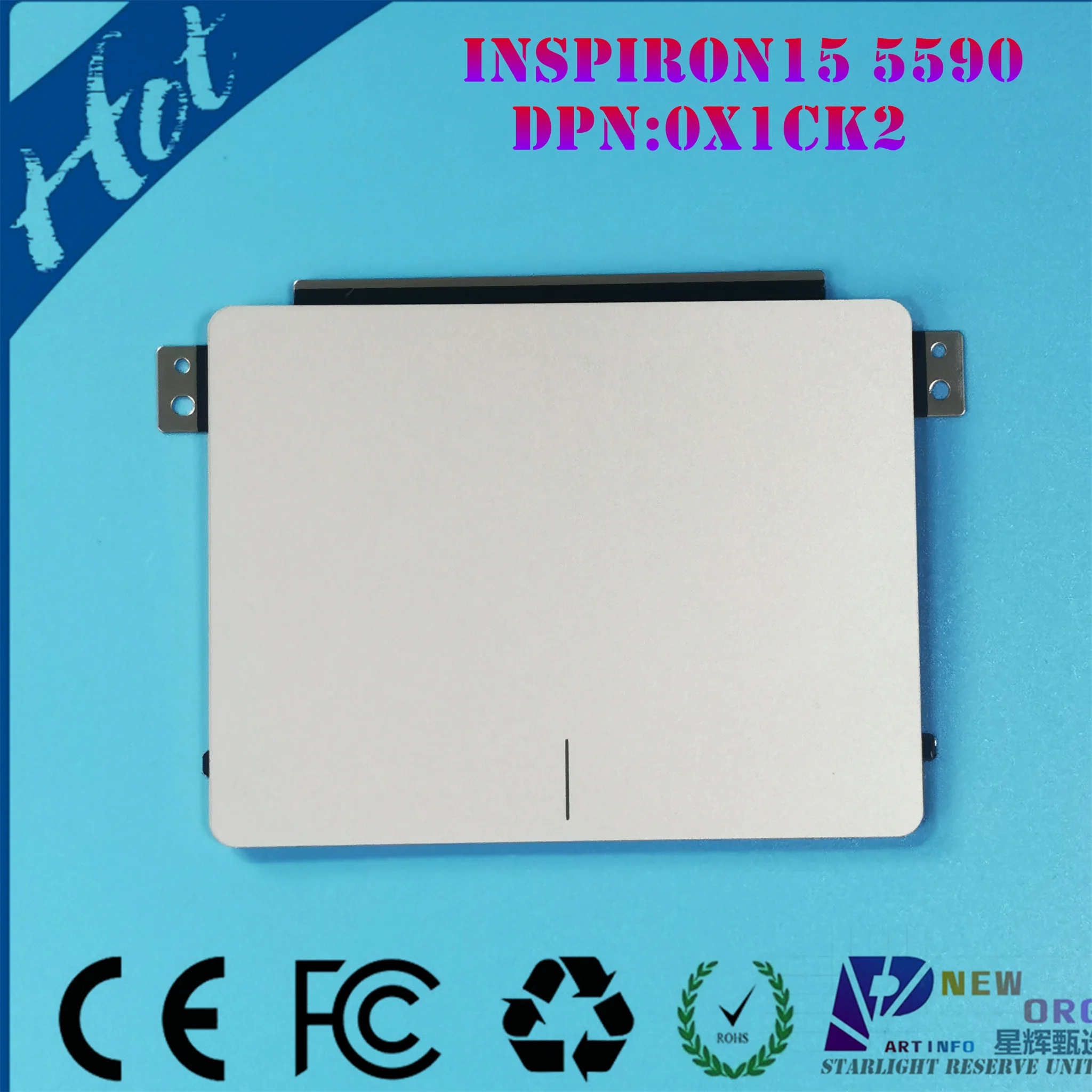 

Laptop touchpad for DELL INSPIRON15 5590 3593 3501 7590 7591 series Free Sliver and BLack mylar plate 0x1ck2