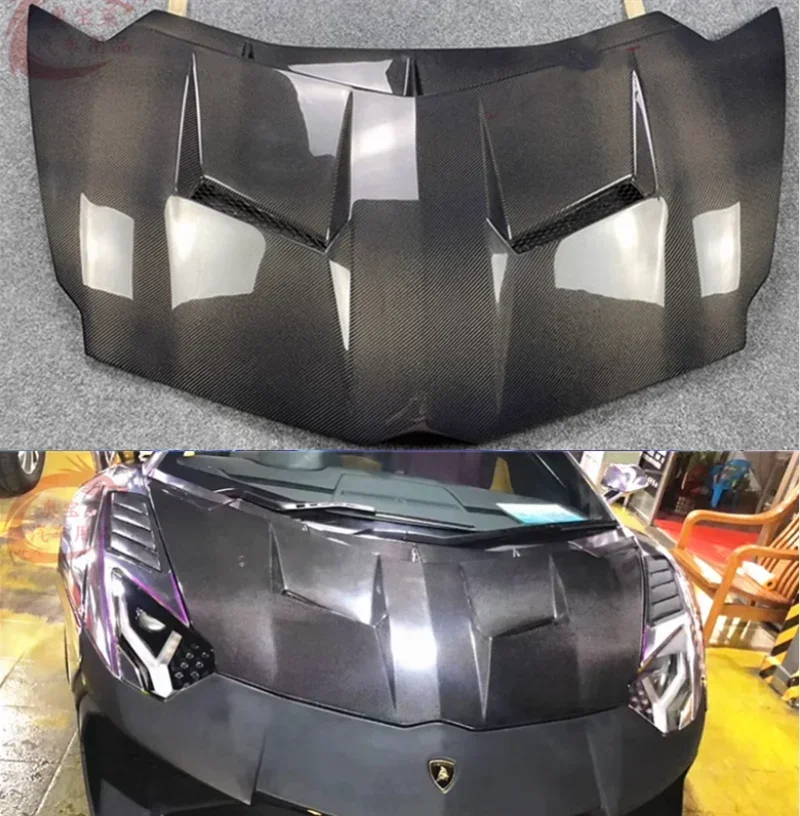 Real Carbon Fiber Front Bumper Engine Hood Bonnet Vent Cover For Lamborghini Aventador LP700 LP720 LP750 MSY Style