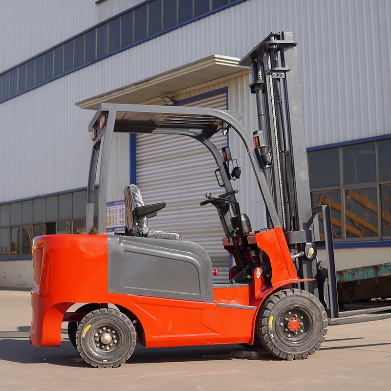 2t 2.5t 3 Ton Fully Automatic Rechargeable Four-wheel Hydraulic Cart Loading and Unloading Cart Battery Forklift