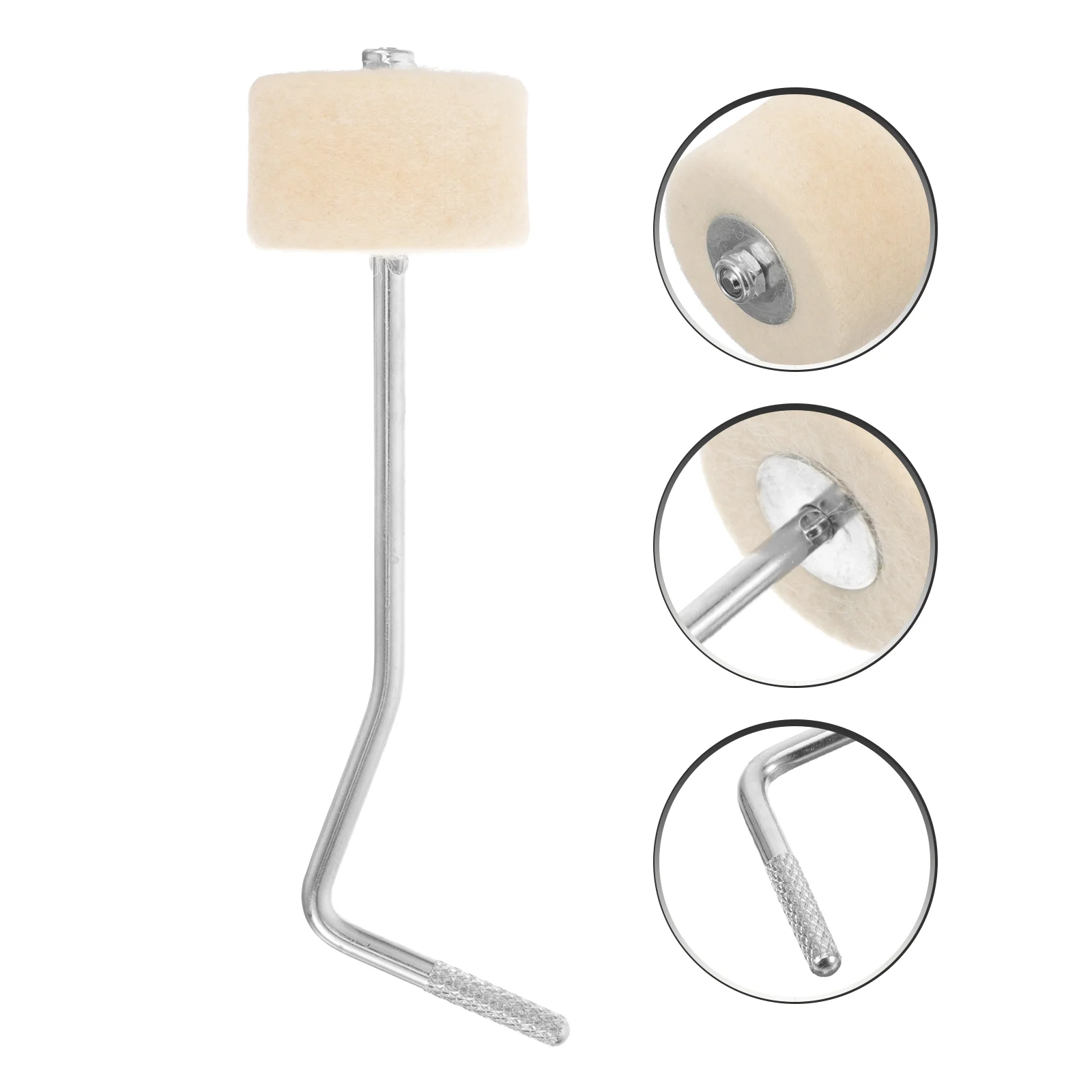 

Bass Drum Pedal Weights Cotton Hammer Head Accessories and Parts Exercise Device Felt