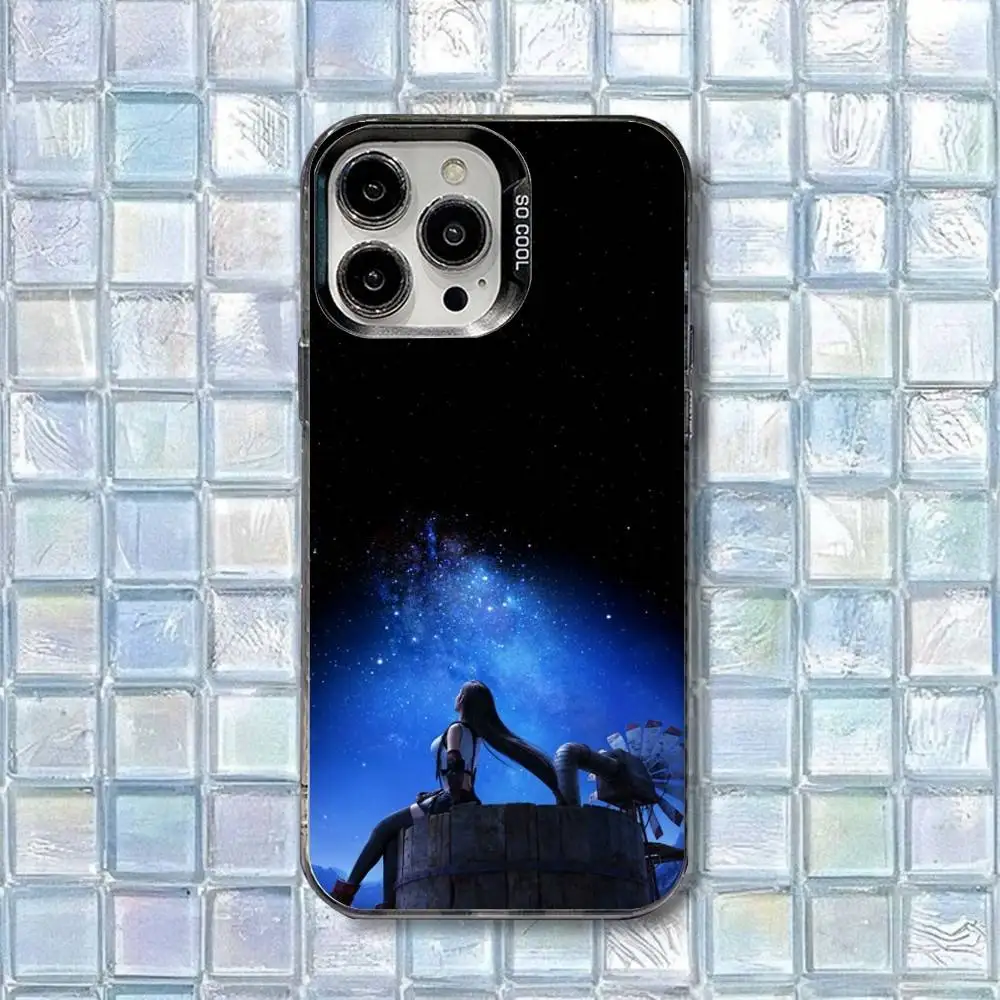 เคสโทรศัพท์ Final Fantasy 7 ทีฟา ล็อคฮาร์ต สำหรับ iPhone 16,15,14,13,12,11,8,7,Pro,Max,Plus,Mini,XS,SE ป้องกันแรงกระแทก ผิวด้าน