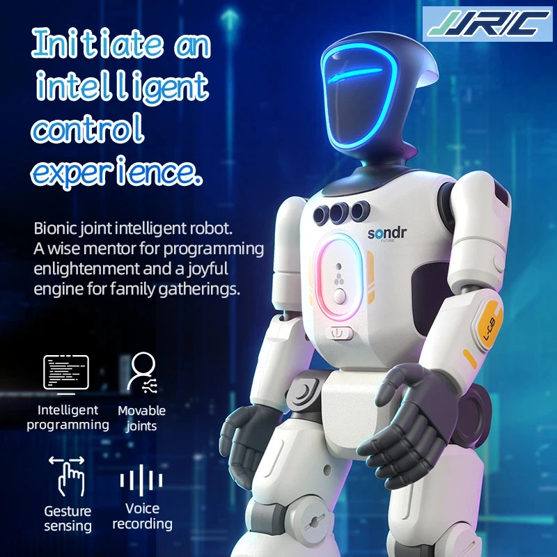 JJRC New Bionic Joint Intelligent Robot Gesture Sensing Voice Control Programmable Recording Dance For Kids Programming Learning