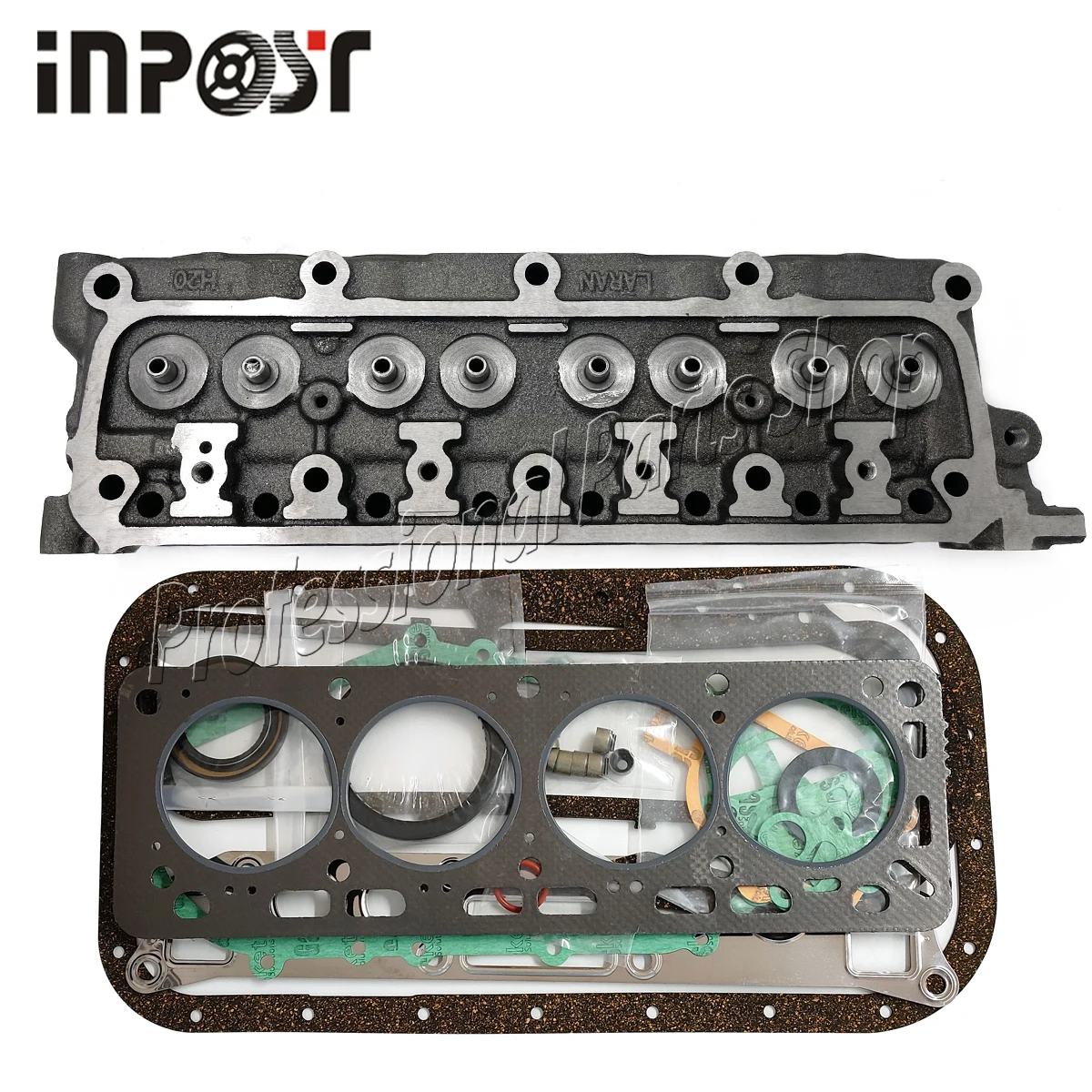 New H20-2 Cylinder Head For Nissan H20-2 Engine With Full Gasket Kit(Graphite)