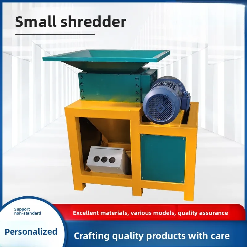 

Small Shredder Plastic Metal Single Double Shaft Rice Straw Medicinal Household Rubber Industrial Solid Waste Multi-Functional