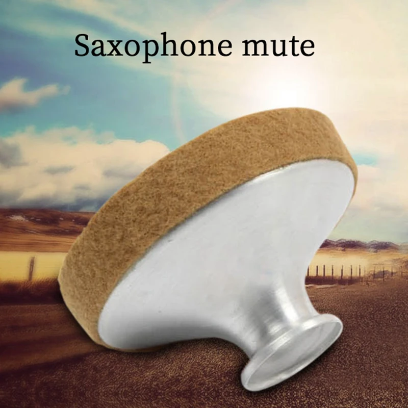 Tenor Sax Mute Light-Weight Aluminum Saxophone Dampener Mute Silence Sax Practice Accessory