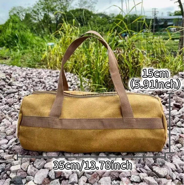Tool storage bag, tool bag with zipper, suitable for men, father, electrician, mechanic, suitable for outdoor, hiking, hunting a