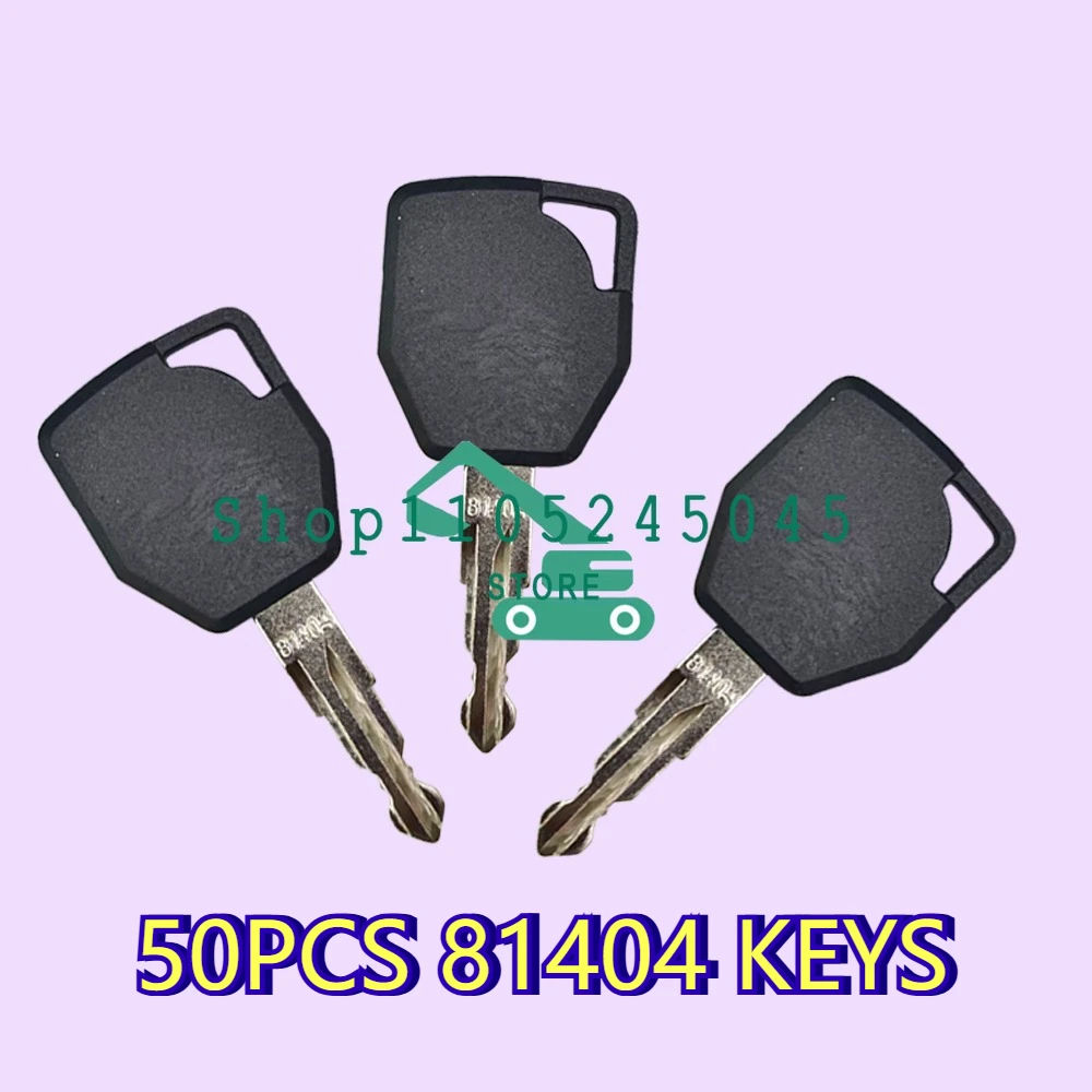 50Pcs Brand New Heavy Equipment Ignition Key 81404 6107891M1 Fit for Terex
