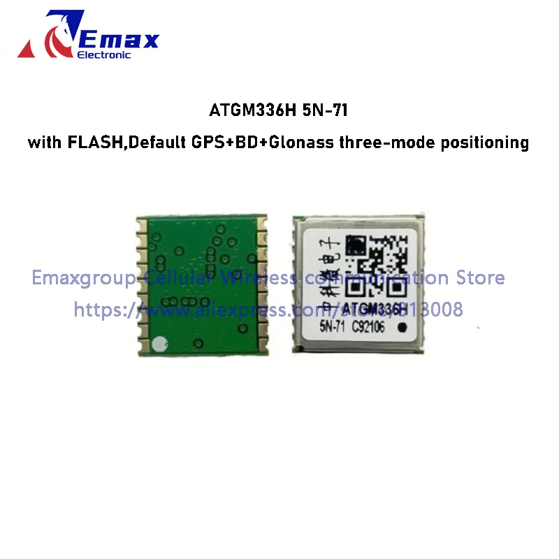 

2pcs ATGM336H 5N-71 GPS Module Supports 10HZ With FLASH GPS BD Glonass Three-mode Positioning