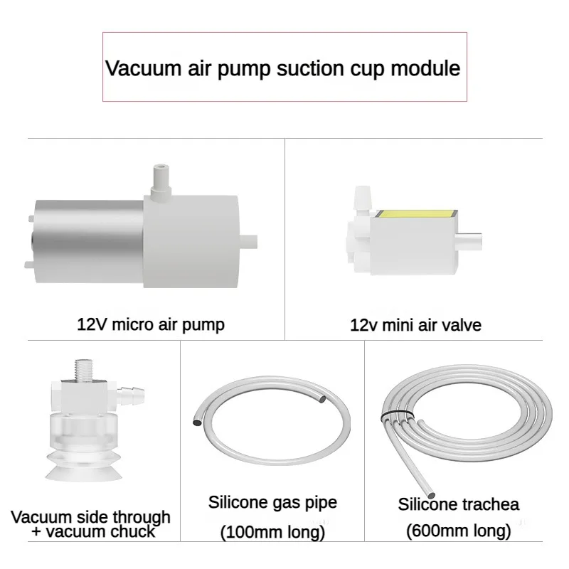 Bomba de ar a vácuo com braço robótico industrial, 1kg de carga, ventosa de silicone, módulo de sensor de classificação, robô programável, kit diy