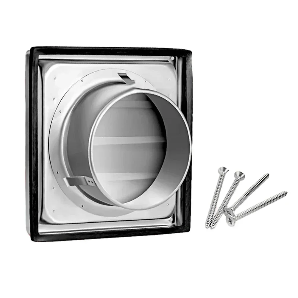 4/5/6inch Stainless Steel Grille Duct Vent Cover Louver Air Vent Ducting Ventilation Exhaust Grille Cover Heating Cooling Outlet